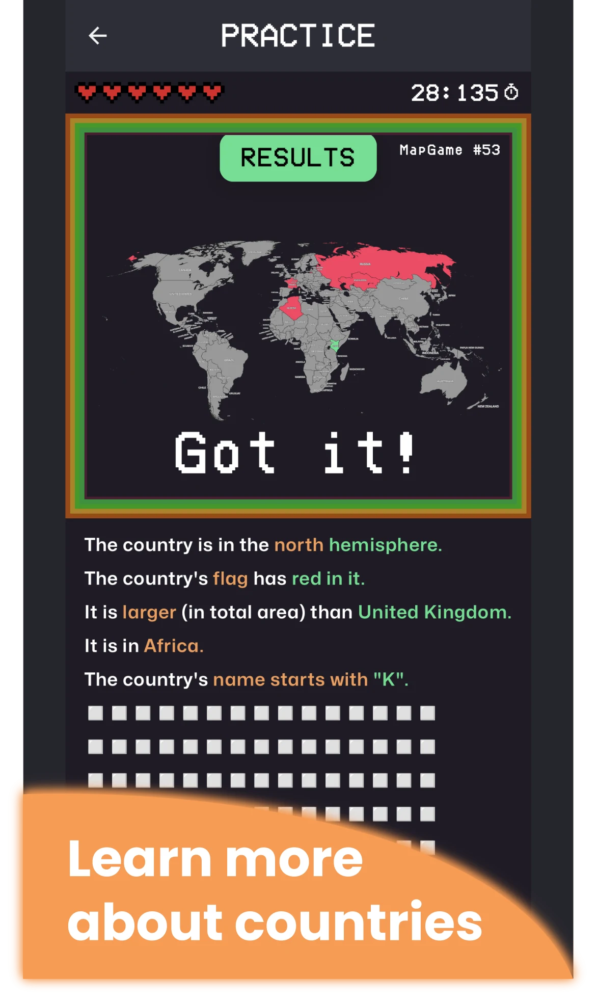 MapGame screenshot